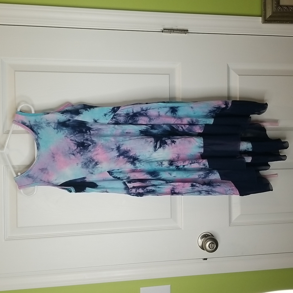 Placard Originals Ophelia Tie Dye Betty Bustle Dress, Girls Size 9/10